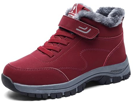 AONEGOLD Winterschuhe Herren Wasserdicht Winterstiefel Damen Warme Gefüttert rutschfest Schneestiefel Winter Outdoor Wanderschuhe