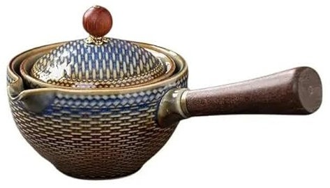 RAEF Tetera de cerámica, Tetera de Mano, Exquisito Juego de té con Mango Lateral, Tetera, Tetera de cerámica, Olla Individual con Mango Lateral