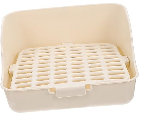 DOITOOL Kaninchentoilette Ecktoilette Für Kleintiere Katzentoilette Haustier Toilette Töpfchen Trainer Für Kaninchen Meerschweinchen Hamster