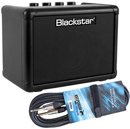 Blackstar Fly 3 Mini Gitarrenverstärker Schwarz 3 Watt Mini-Verstärker + keepdrum Klinkenkabel 3m