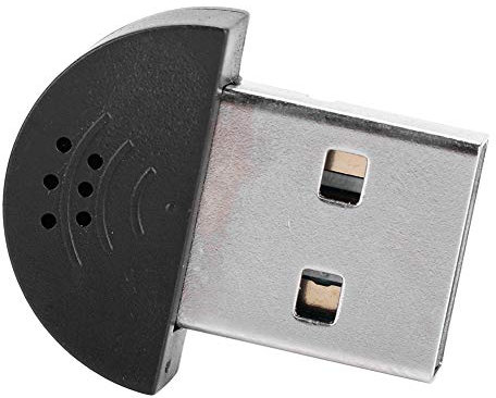 KAKAKE Micrófono USB, Micrófono Micro Uusb de Calidad de Sonido de Alta Fidelidad, Micrófono Mini USB de Alta Sensibilidad con Reducción de Ruido, para Ordenador PC (Negro)