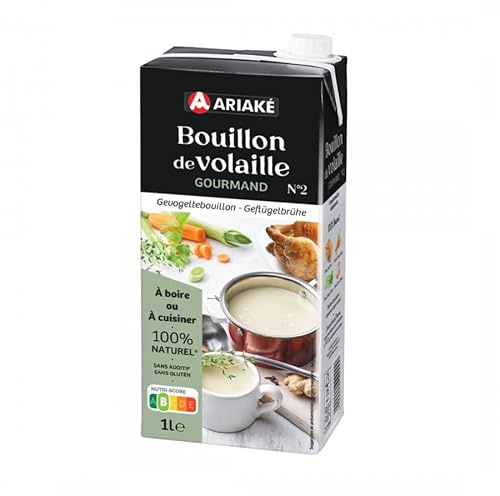 Générique Ariaké Bouillon de volaille GOURMAND 1 L - Prêt à boire - lot de 2