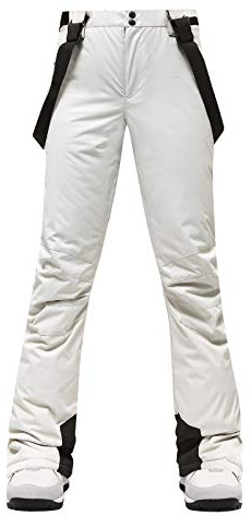 LOIJMK Thermo Skihose Damen - Funktionshose Schneehose Mit Trägern Schneeanzug Skioverall Winter Warm Wanderhose Winddicht Thermohose Trekkinghose Softshellhose Outdoor Snowboardhose
