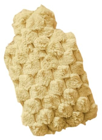 Wärmflasche mit Bezug Flauschig Kuschelweichem Fell Bezug Großer Plüsch-Heißwassersack Injektion Warmwassersack Beruhigende Magen-Nackenschmerzen Steppdecke mit Plüschbezug Niedlicher Handwärmer