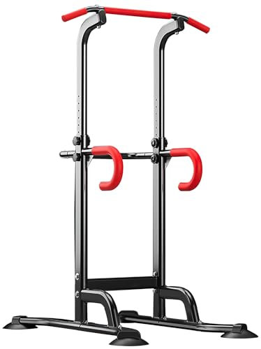 Power Tower, stazione di trazione multifunzione, attrezzatura per allenamento di forza con barra di trazione e stazione dip per esercizi di fitness in palestra a casa, carico massimo di 550 libbre