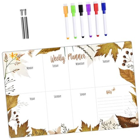 LALAFINA 1satz Acryl Memo-board Für Schreibtisch Wiederbeschreibbare Transparente Schreibtafel Mit Werbenadeln Und Whiteboard-markern Praktische Notizen Und Planungsfläche Für Zuhause