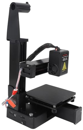 FDM Kleiner 3D Drucker, Multiplexing 3D Druckmaschine mit Hoher Genauigkeitsfrequenz, Vollständig Zusammengebauter 3D Drucker für Anfänger, Druckgröße 100x100x100mm (EU-Stecker)