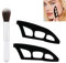 3 Piezas para Eyetour Eyeshadow Tool Kit, Herramienta para Sombras de Ojos para Eyetour, Guía de Sombras de Ojos, con Pincel, para Sombras