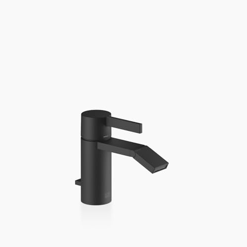 Dornbracht IMO Bidet-Einhandbatterie, mit Ablaufgarnitur, Ausladung 125mm, Auslaufhöhe 138mm, 33600671-33, Farbe: Schwarz Matt