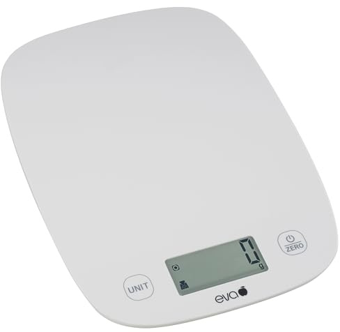 Bilancia da cucina digitale - Capacità 5kg con precisione 1g - Bianco opaco