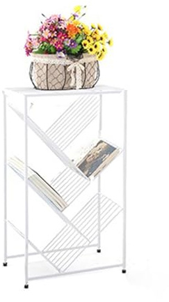 Baumförmiges Bücherregal, schmaler Turm aus Stahl mit 4 verstellbaren Füßen, hoch auf dem Boden stehend, geeignet for Wohnzimmer, Schlafzimmer und Home Office(Color2,85cm)