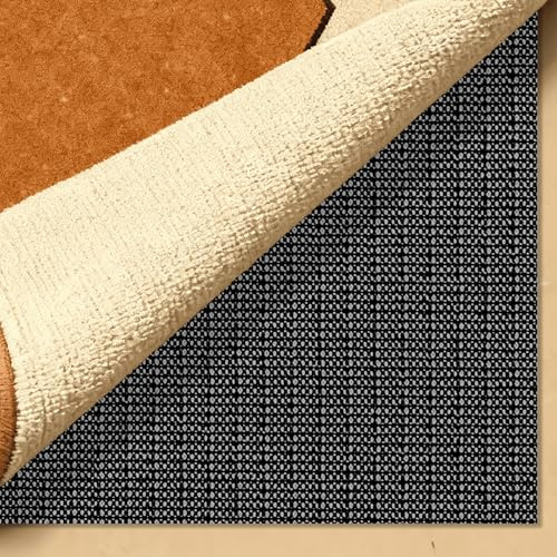 Bases Antideslizantes 110 x 190 cm de PVC Estera Universal Antideslizante Corte a Medida para Alfombra para Cajones Estantes Bandeja, Negro