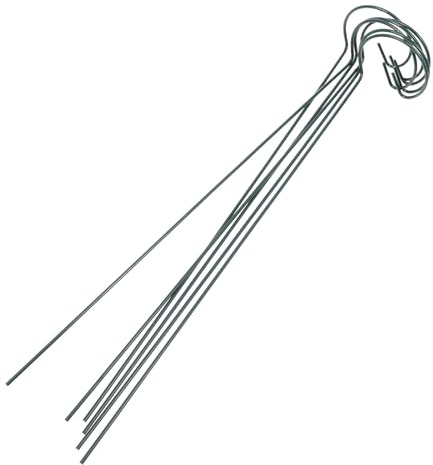 YARNOW 6 Stück Pflanzenstützen aus Eisen 40cm Kletterpflanzenhalter Rankhilfe für Garten Terrasse Rosen Weinreben Erbsen