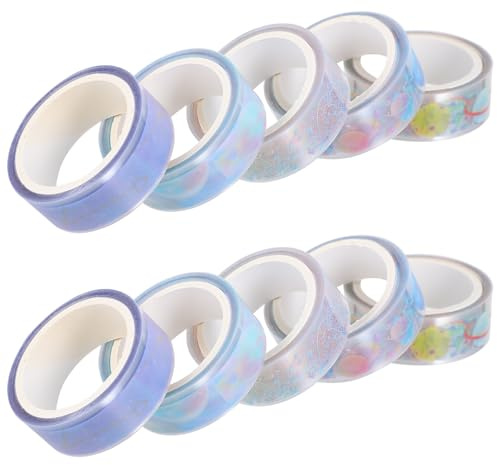 OHPHCALL Pet Washi Tape Stilvolles Dünnes Klebeband Satz mit 10 Rollen 2 Schachteln Dekoratives Klebeband zum Basteln und Verzieren für Selbstgemacht Projekte und Scrapbooking