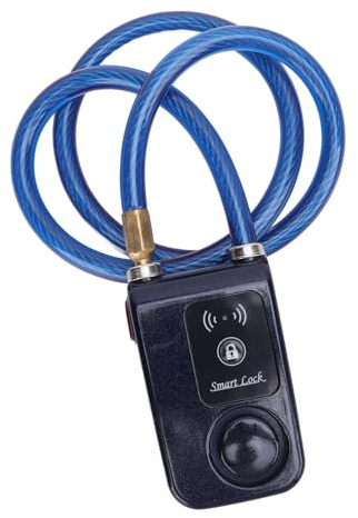 Tangxi Schlüsselloses Bluetooth-Motorradschloss mit Alarm Zur Diebstahlsicherung Beim Radfahren – IP44 Wasserbeständiges Smart-Schloss, 31,5-Zoll-Kabel (4)