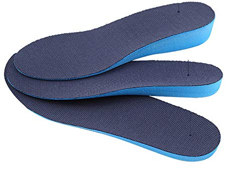 Boowhol höja innersulan för män och kvinnor 1,7–3,6 cm sport osynlig höjd höjd innersulan stötdämpning full dyna komfort mjuk (1 par) L(40-45 EU) Hälhöjd 1,7 cm