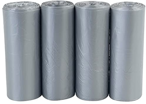 Bblie 60-65 L Bolsas de Basura, Bolsa Grande Basura, Bolsas Plastico Basura Gris