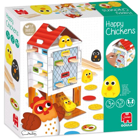 Goula- Happy Chickens-Un Gioco di abilità per Bambini dai 3 Anni