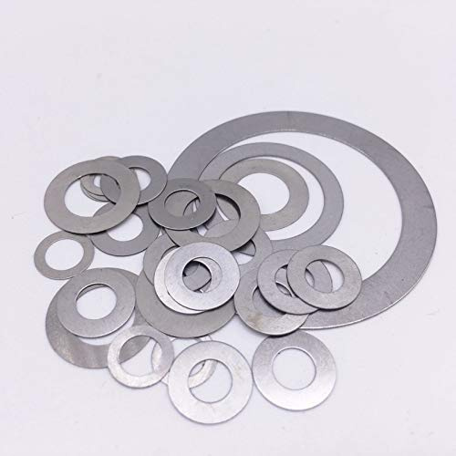 100 pièces épaisseur 0.2mm rondelle plate joint ultra-mince rondelles de calage minces en acier inoxydable 304 M3 M4 M5 M6 M8 M10 M12 M14 M16 M18 M20-17mm, 20mm