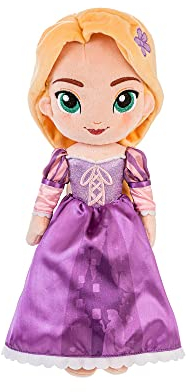 Disney Store Offiziell Rapunzel Kuschelpuppen, 32cm, Plüschpuppe mit Gestickten Details, Prinzessin im Klassischen Outfit mit Schimmerndem Mieder, Geeignet ab 0 Jahren