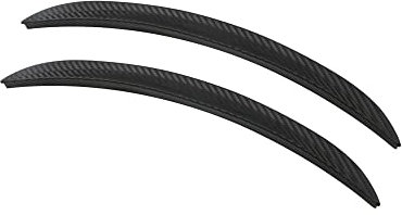 Baceyong 2Pcs 3D Carbon Fiber Automotive Fender Flare Arch Lip Trim Strip, 33cm(13) Anti Collision Wheel Mudguard Strips with 3M Molding Tape, Car Wheel Tires Eyebrow Strip Fit for Most Vehicles