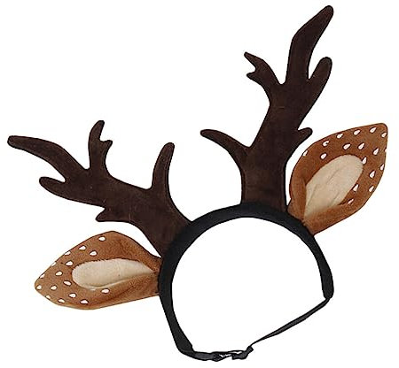 minkissy Weihnachts Katzen Stirnband Mit Rentiergeweih Haaraccessoire Für Haustiere Weihnachtskostü Für Katzen Und Kätzchen Größe