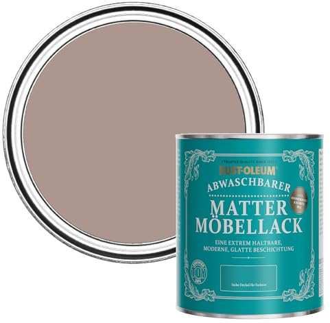 Rust-Oleum rosa Möbelfarbe mit Matt-Finish, geruchsarm und wasserbasiert für Innenholz - Zierkirsche 750ML