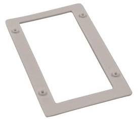 Carbest CEE Steckdose 16a Weiß - Rechteckig, IP44, 240V, 3-polig, Klappdeckel, Einbau-Stecker für Außeneinsatz, einspeisesteckdose, Wohnwagen Zubehör, Wohnmobil Zubehör, Camper Zubehör