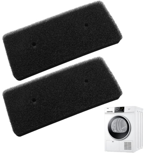 Juego de 2 Filtro Secadora Candy,Esponja Filtro Secadora 275 x 125 x 10 mm, Secador de Condensación,Filtro de Esponja,Filtros de Pelusa para Secador de Condensación y Bomba de Calor