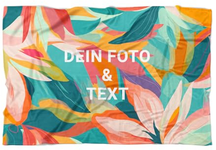 PICANOVA - Handtuch mit Foto - Personalisiert Foto-Strandtuch Frottee-Badetuch - Perfekt für Strand oder Dusche - Personalisierte Geschenke für Freunde & Familie - 140x90cm