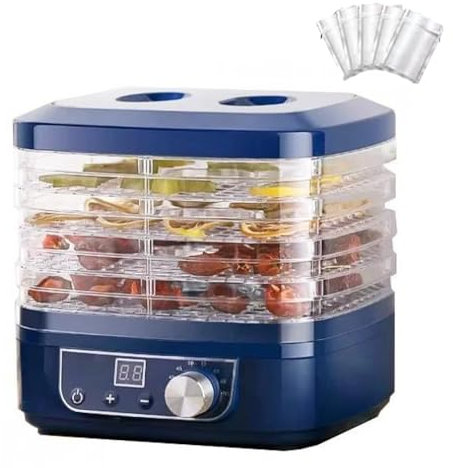 5 Tier Food Dehydrator, Electric Food Dehydrator Machine, Fruit Dryer Machine with 72 H-Timer, 35-70° Temperature Adjustable, for Jerky, Meat, Fruit, Beef, Vegetables Snacks