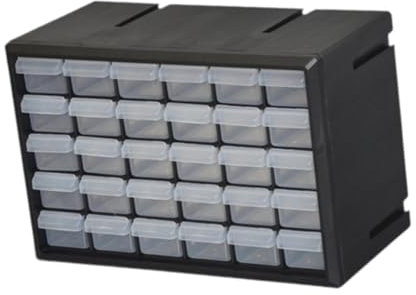 Folpus Cassetto Contenitore Organizer portautensili, casa, organizzazione Garage, Contenitore per Album, Trucco, Piccoli Oggetti, Viti e bulloni, 30 Cassetti