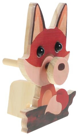 PRETYZOOM Fuchs Brillenhalter Holz Brillenständer Mit Rillendesign Für Schreibtisch Und Ladendekor Stabile Präsentation Geschenkidee