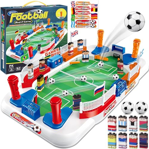 Dromlag Football Gifts for Boys, Soccer Board Game Christmas Xmas Gifts for 5 6 7 8 9 10 11 12 13 Year Old Teenage Boy Gifts Pinball Machine Mini Foosball Table Game for Kids Toys Age 5-13