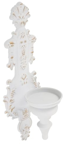 MUELODSIC Soporte de Pared para Velas de Hierro Vintage Candelabro Decorativo Multifuncional para Velas Pequeñas Soporte Metálico para Decoración de Hogar y Cálido