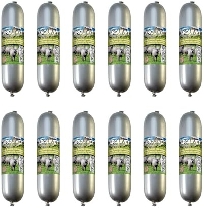 Arquivet - Lot de 12 saucisses ibériques de Porc aux légumes pour Chiens 500 GR, 1 unité (Lot de 12)