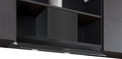 Siemens iQ500 Smarte Integrierte Designhaube 90 cm Mattschwarz LJ97BDP60 | Made in Germany, Nahtlose Integration, iQdrive Motor, Maximaler Stauraum, Intelligente Dunstabzugsautomatik, LED Beleuchtung