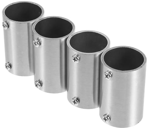 Alipis Raccord de Tuyau Droit en Acier Inoxydable 32, Connecteur de Tube à 2 Voies pour Garde-corps, Lot de 4 Pièces, Solution de Raccordement Polyvalente pour Construction et Rénovation