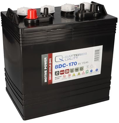 Q-Batteries 8DC-170 8V 170Ah Deep Cycle Traktionsbatterie
