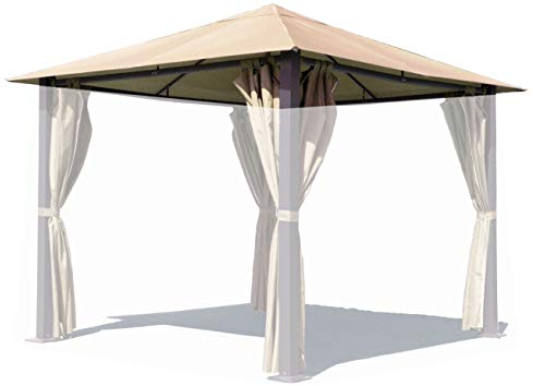 QUICK STAR Ersatzdach für Pavillon Paris 3x3m Pavillondach Sand