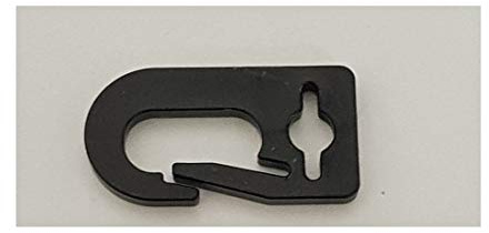 10 Stück Kunststoff - famatex-Karabiner, Fahnenhaken, Karabiner mit Gurtöse