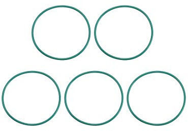 sourcing map 5 Dichtungsringe 20x16x2mm FKM O Ring Fluor Gummi Öl Säure Temperaturbeständigkeit Unterlegscheiben für Industerie Maschinen Auto Reparatur Pneumatik, Braun