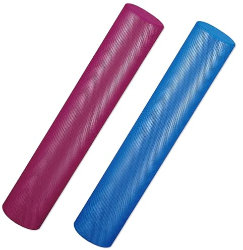 Sport-Thieme Pilatesrolle, Pilatesroller Premium | Yogaroller aus weichem Spezial-Schaumstoff | 16 x 90 cm | rutschfest, Antibakteriell, Abwaschbar | 600g | Blau