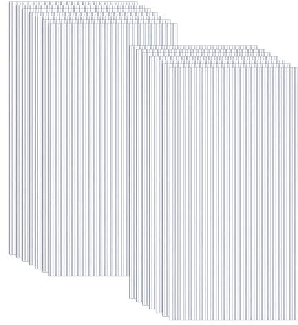 Ouhigher 14 Pcs Hohlkammerplatten Hohlkammerstegplatten Doppelstegplatten transparente Polykarbonat Platten 4 mm stark 60,5 x 121 cm Ersatzteile für Garten Treibhaus Ersatzplatten 10,25 m²