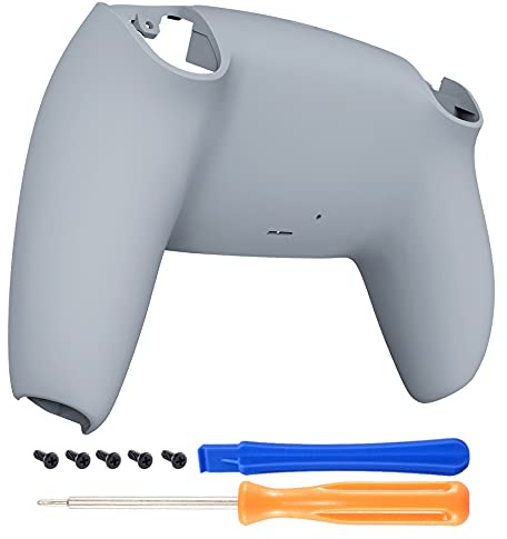eXtremeRate Rückseite Abdeckung Kompatibel mit ps5 Controller,Hülle Case Gehäuse für ps5 Ersatz Schale Abdeckung Controller Zubehör (Grau)