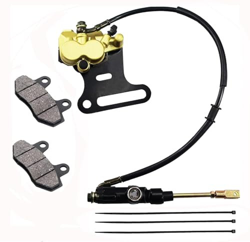 12mm Rear Disc Hydraulic Brake Master Cylinder Caliper Compatible with 70cc 90cc 110cc 125cc 140cc 150cc SSR Baja apollo Taotao Coolster Roketa SDG 107 Pitster Pro Atomik Sikk Chinese Pit Dirt Bike