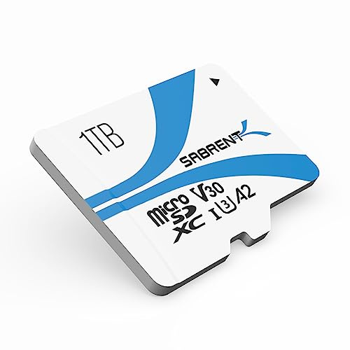 SABRENT Micro SD Karte 1TB V30, SD Karte UHS-I A2, speicherkarte MicroSDXC, Class 10, U3, Full HD & 8K UHD Karte, Biz zu 100MB/s (SD-MQ30-1TB)