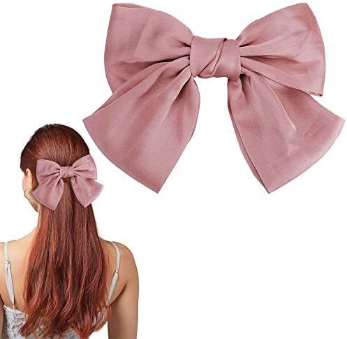 Schleifen-Haarspange Damen-Haarschleifen, französische große Schleife, Haarspangen für Mädchen (Rosa)