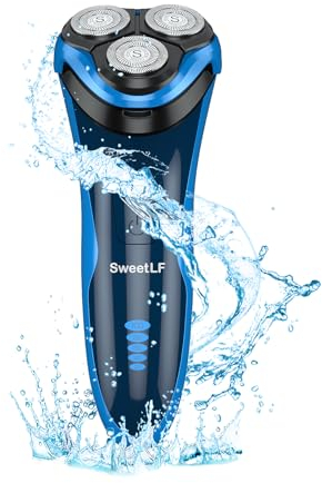 SweetLF [New] Rasierer Elektrischer Nass- und Trockenrasierer für Männer mit Ausklappbarem Bartschneider, Rasierapparat IPX7 wasserdicht Elektrorasierer