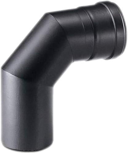 ZINCO GROUP Curva 90° Linea Pellets - Nero - Stufa pellet - Curva scarico fumi Acciaio ferroso (, D 80 mm RAGGIO110)